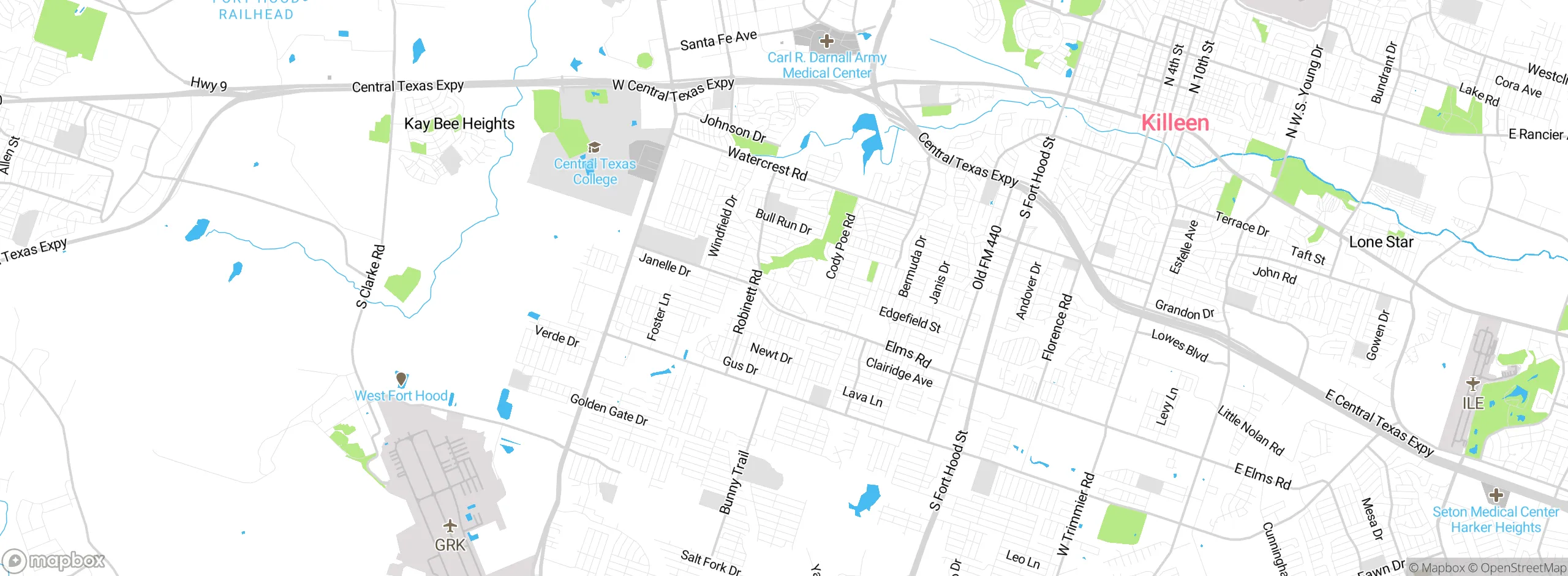 Map showing approximate location