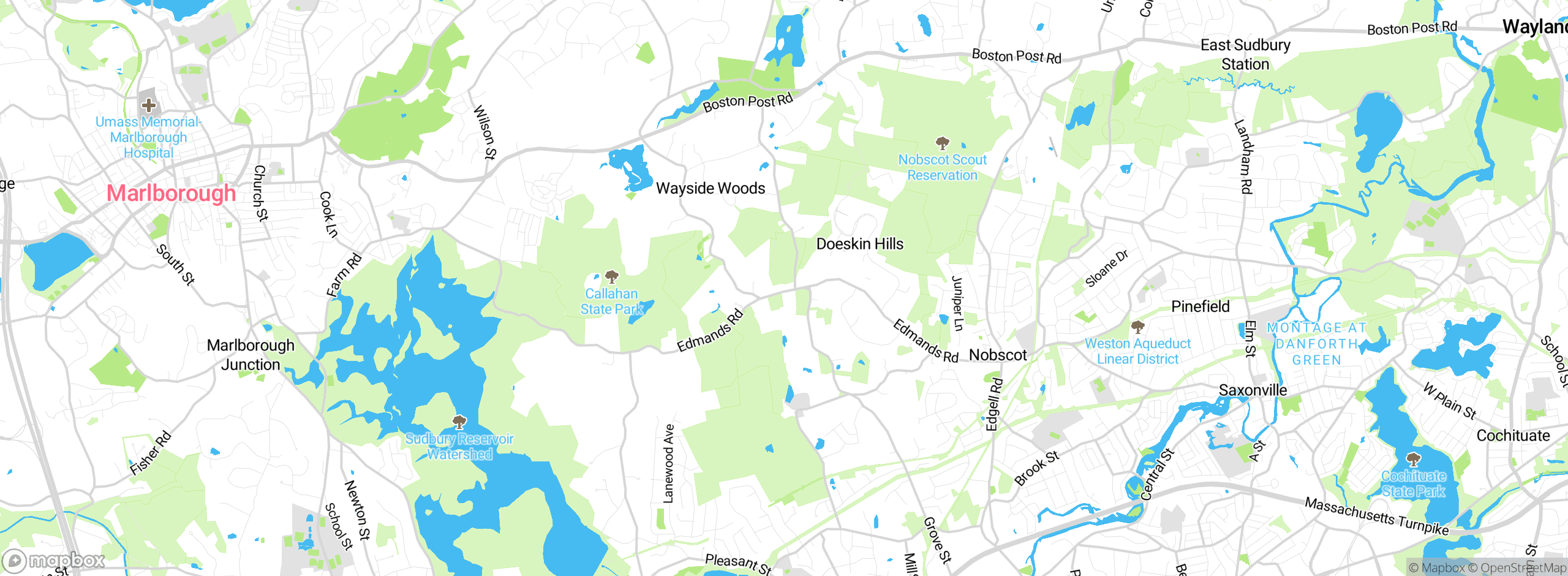 Map showing approximate location