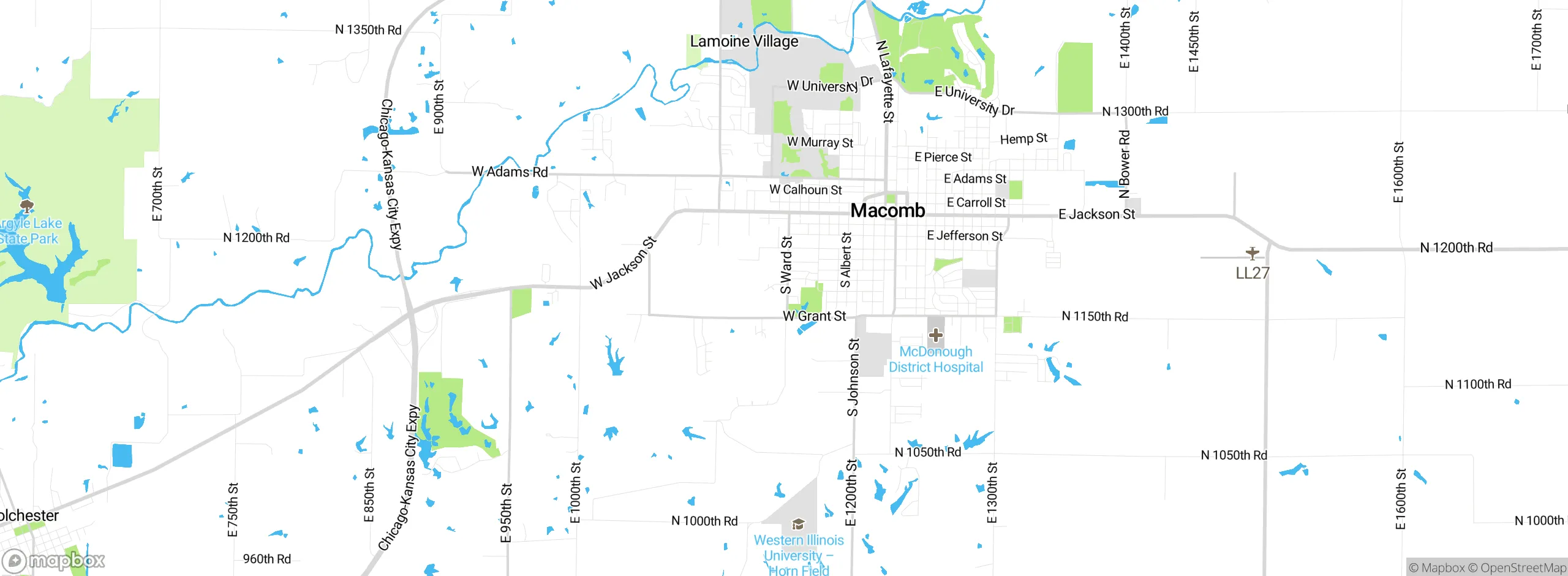 Map showing approximate location