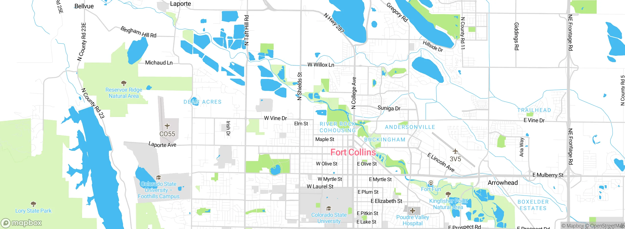 Map showing approximate location