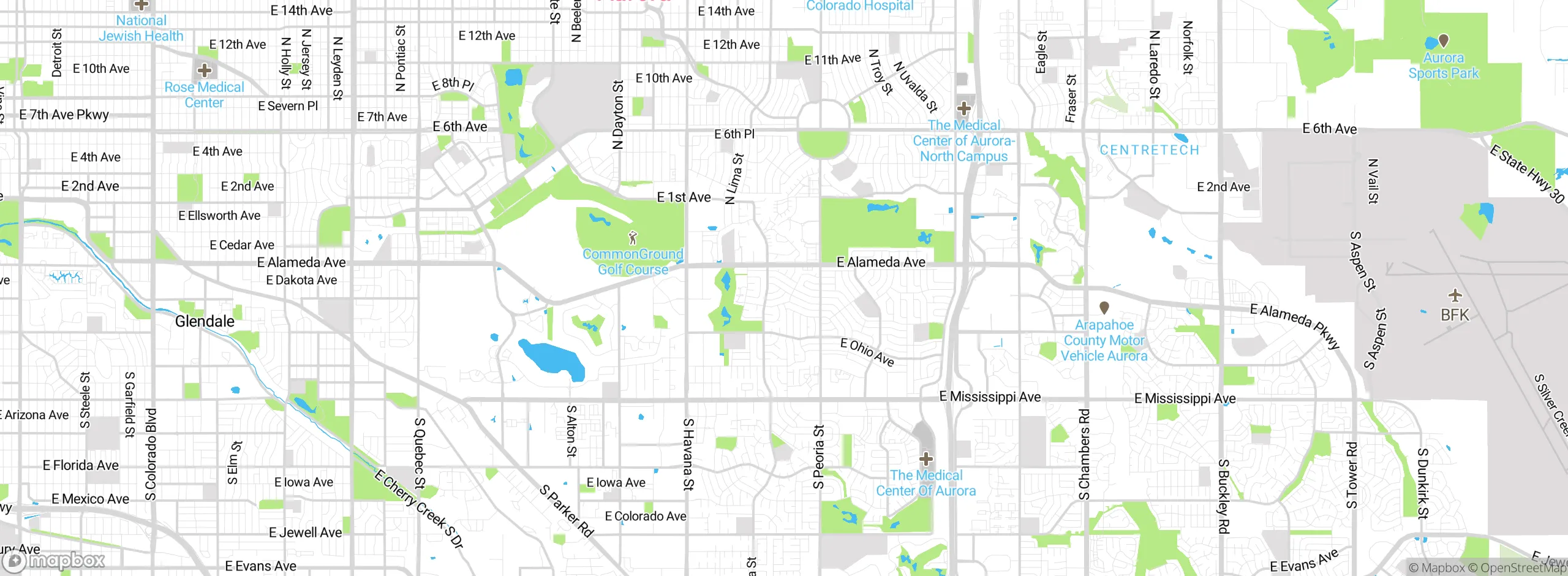 Map showing approximate location