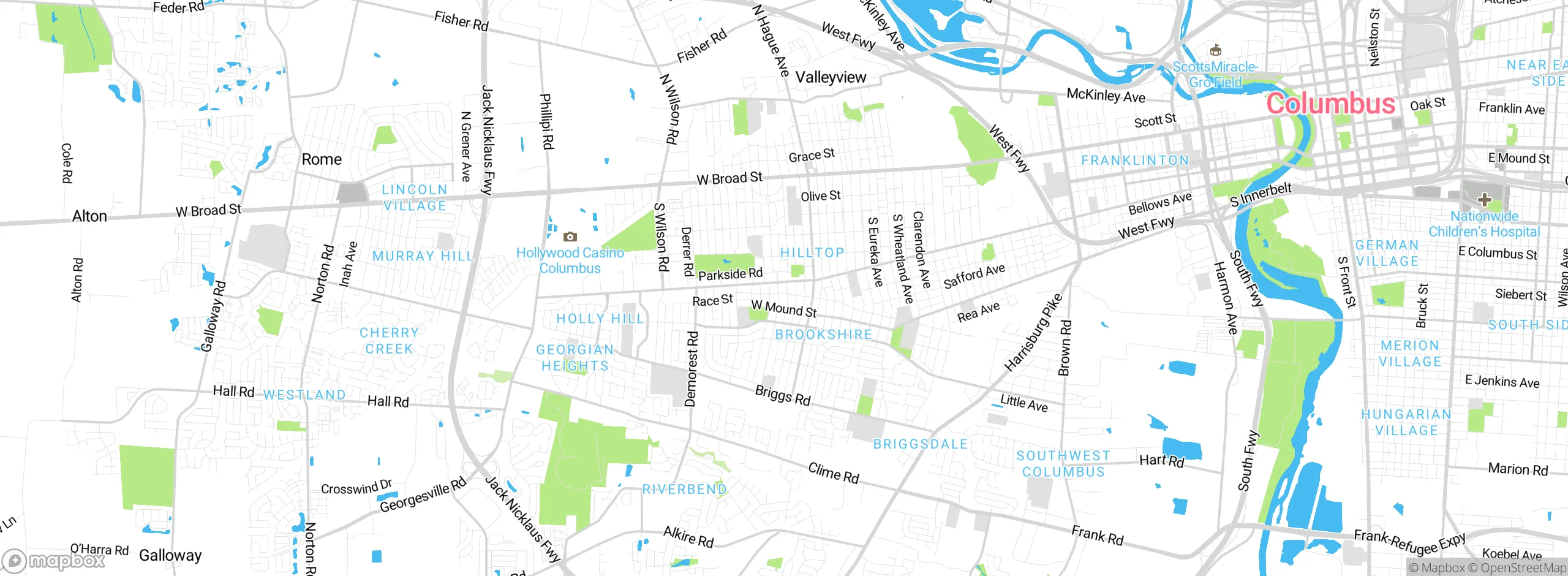 Map showing approximate location