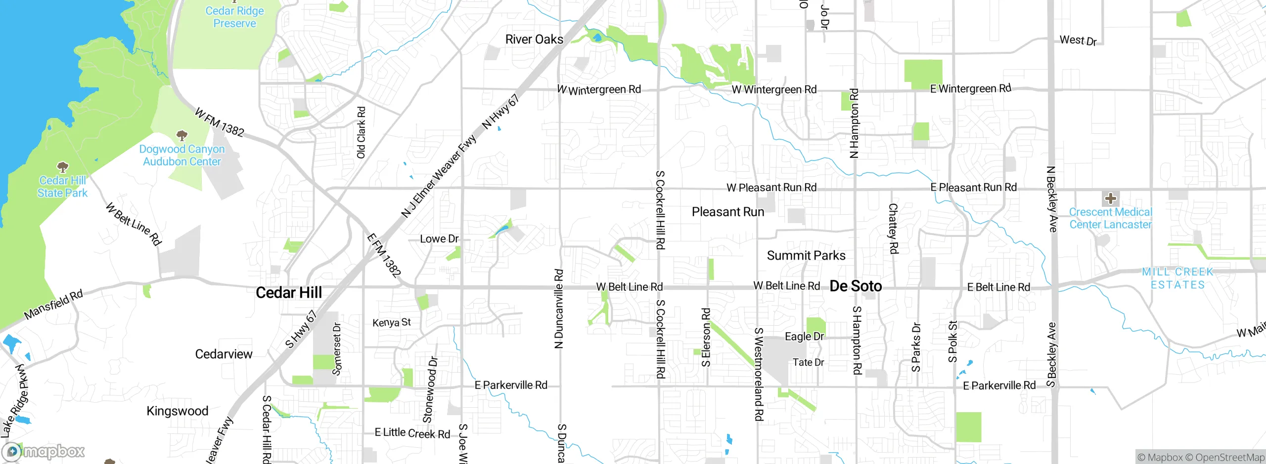 Map showing approximate location
