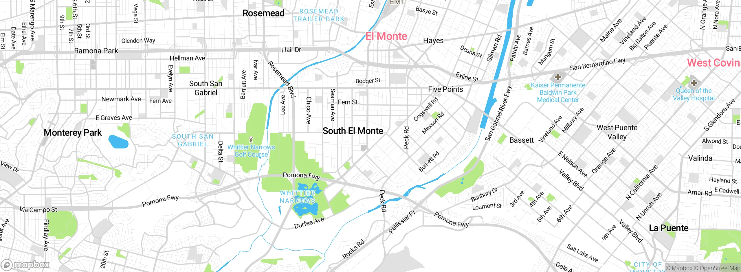 Map showing approximate location