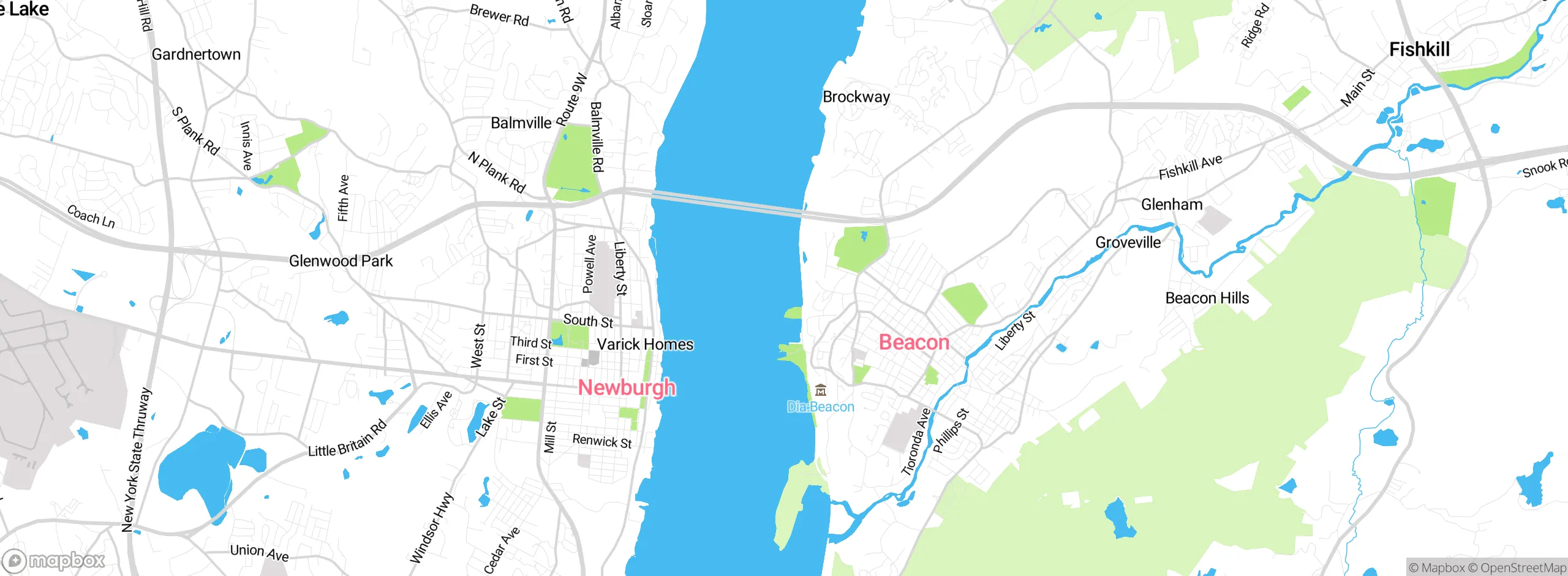 Map showing approximate location