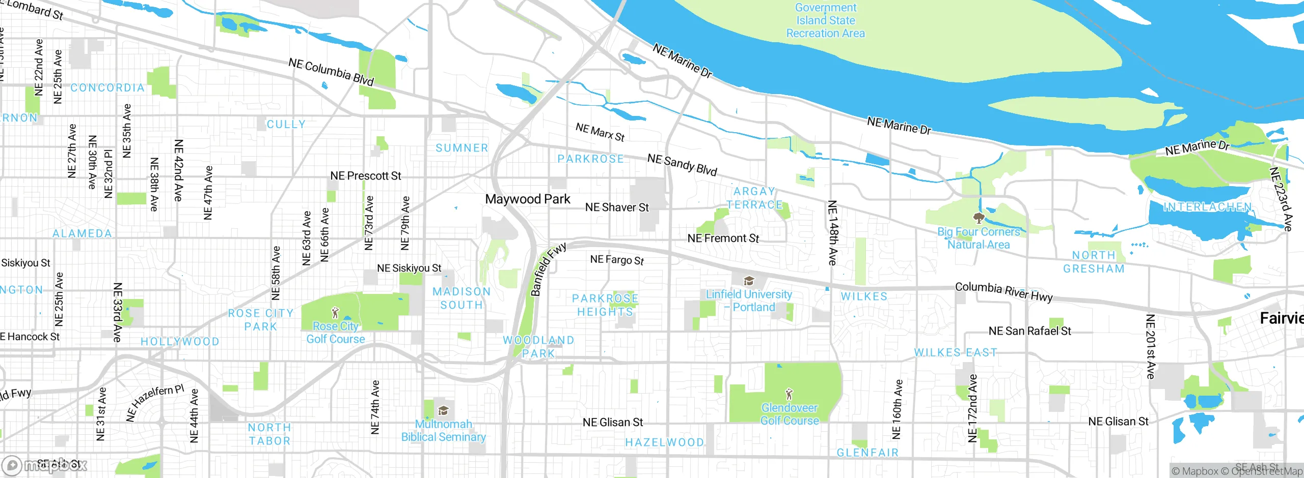 Map showing approximate location