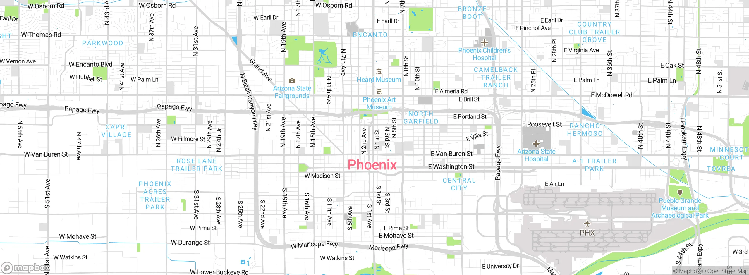Map showing approximate location