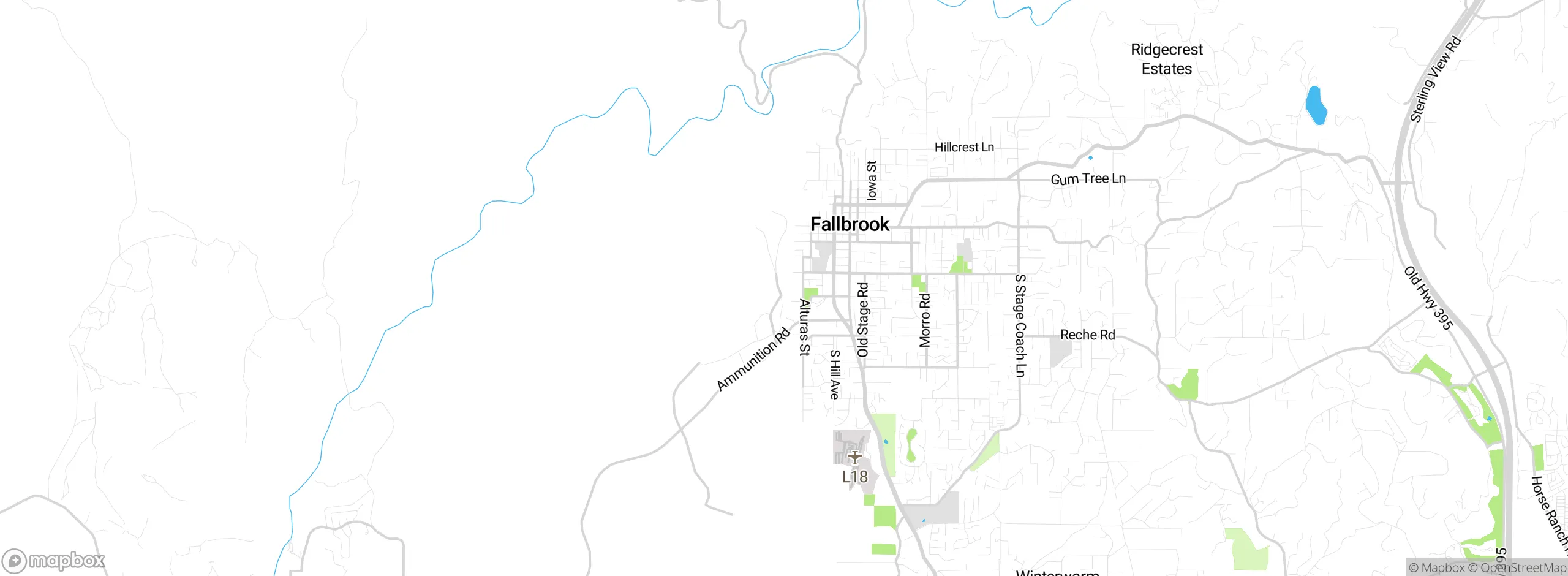 Map showing approximate location