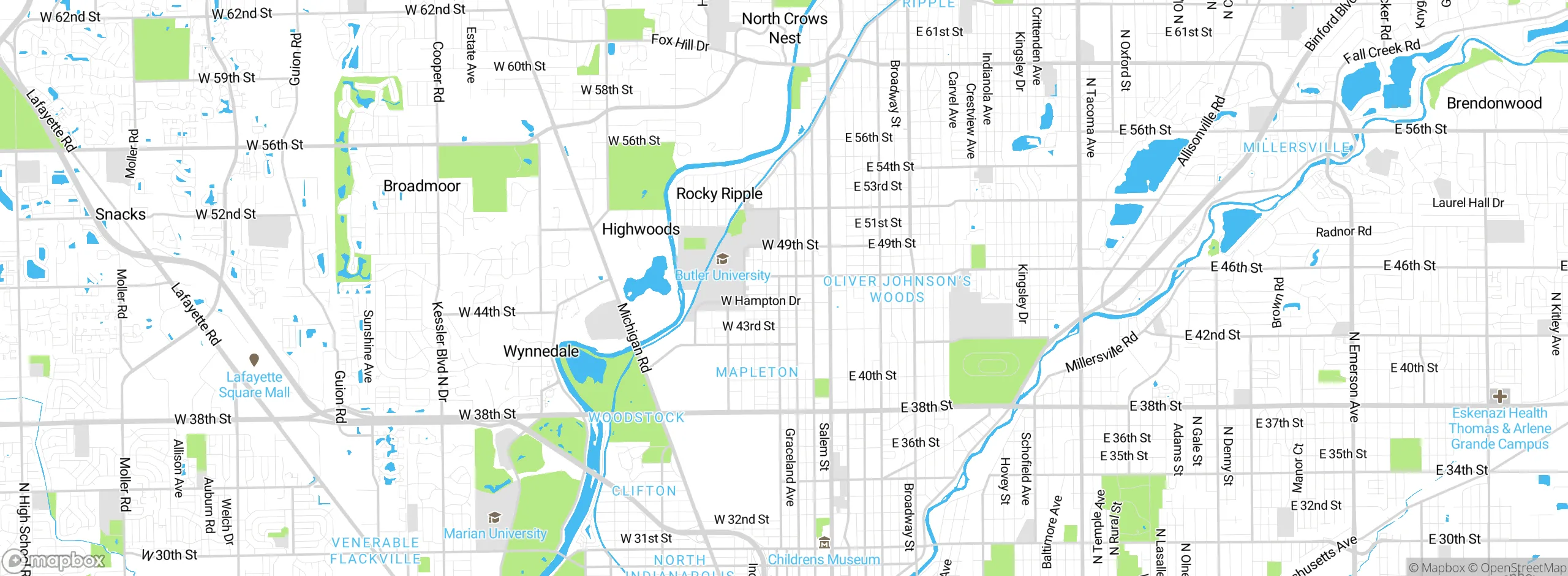 Map showing approximate location