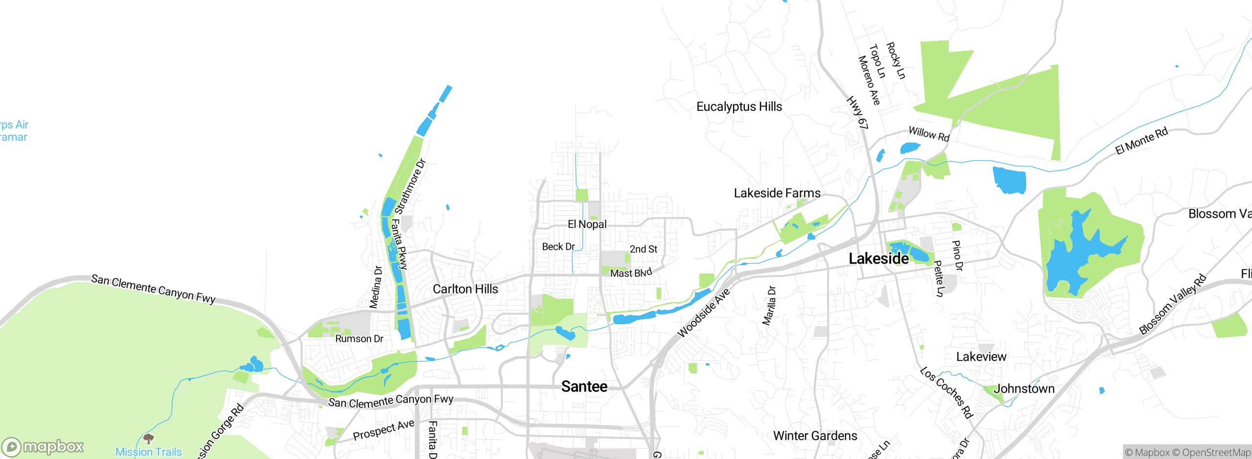 Map showing approximate location