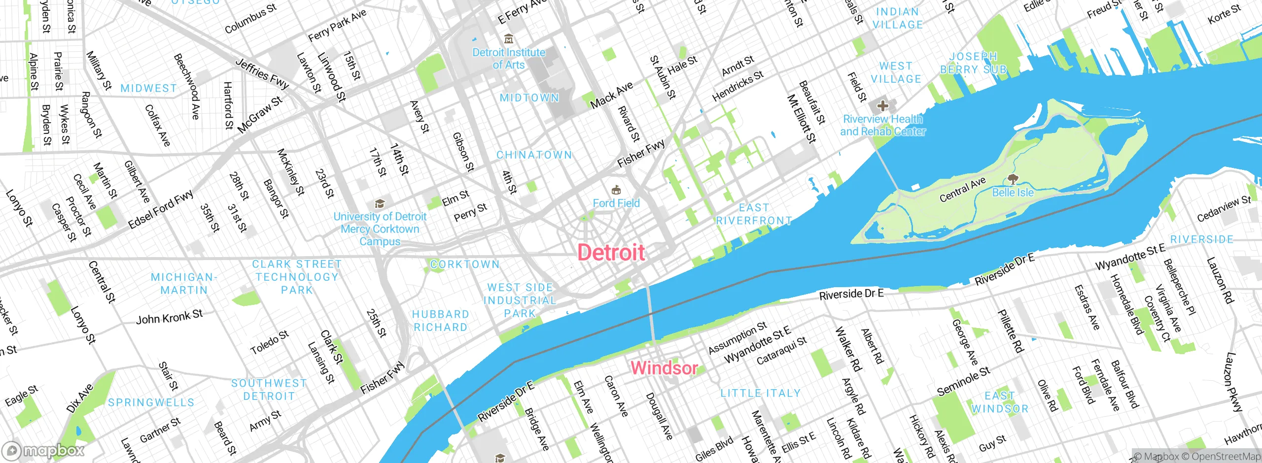 Map showing approximate location