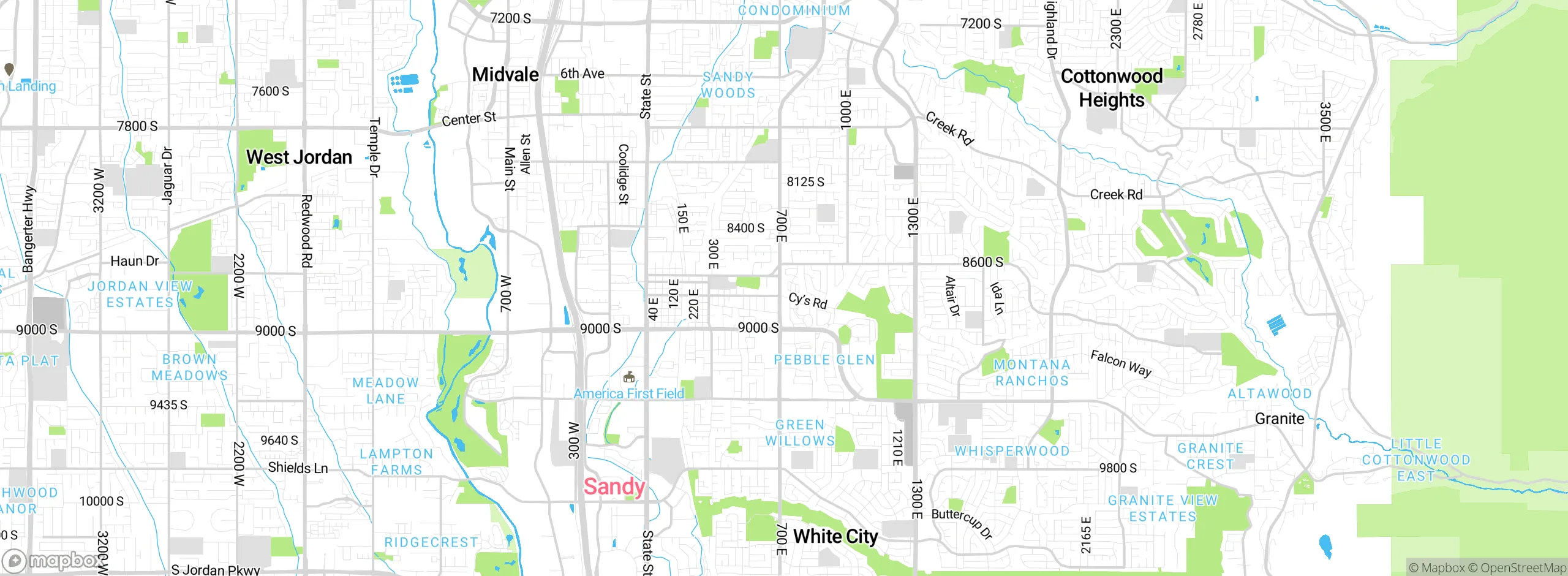 Map showing approximate location