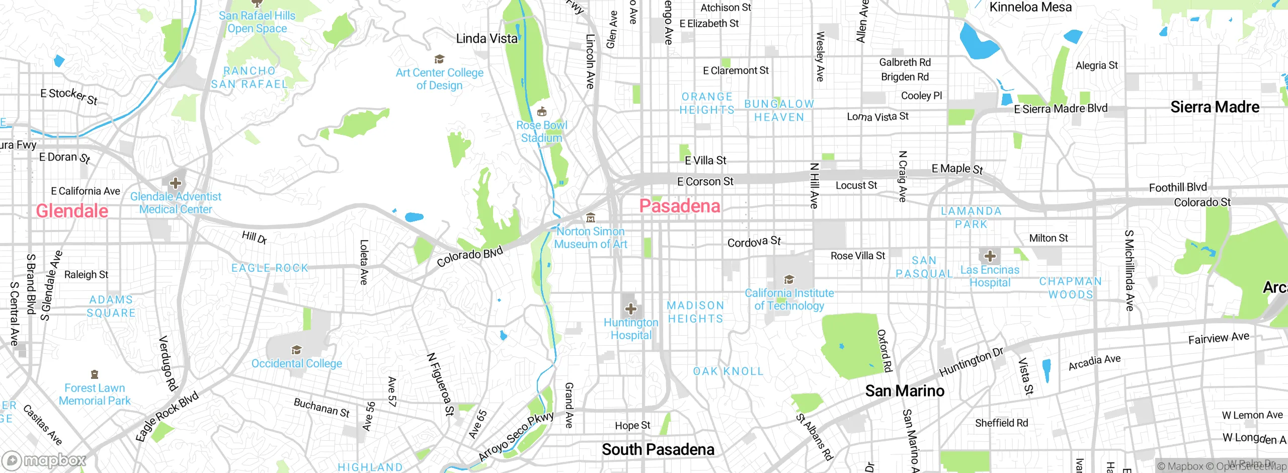Map showing approximate location