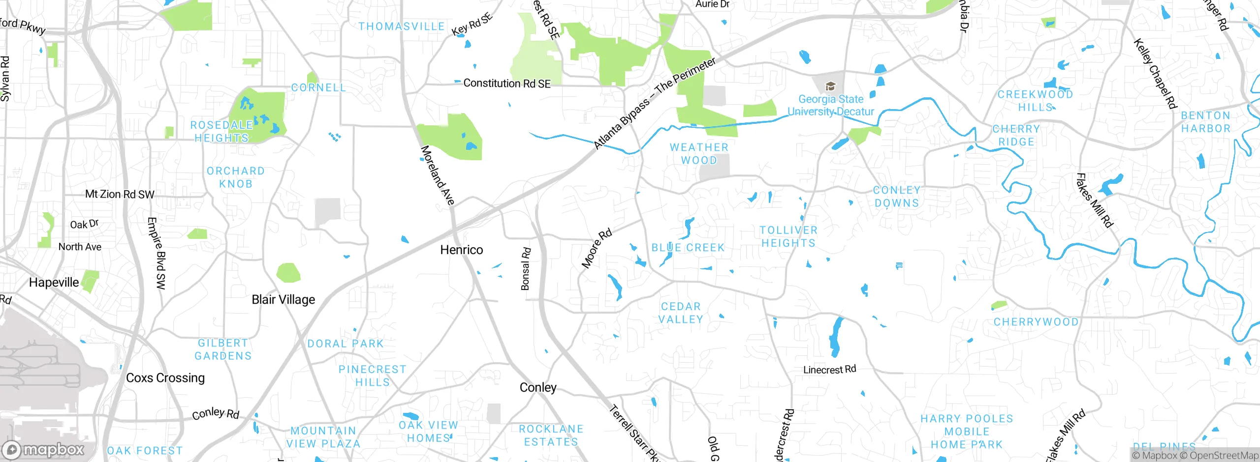 Map showing approximate location