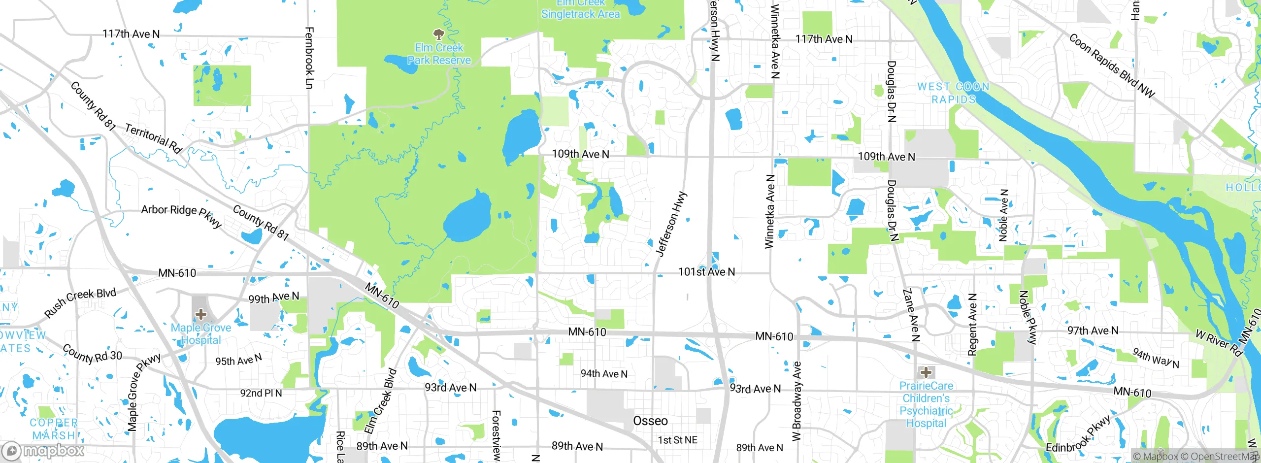 Map showing approximate location