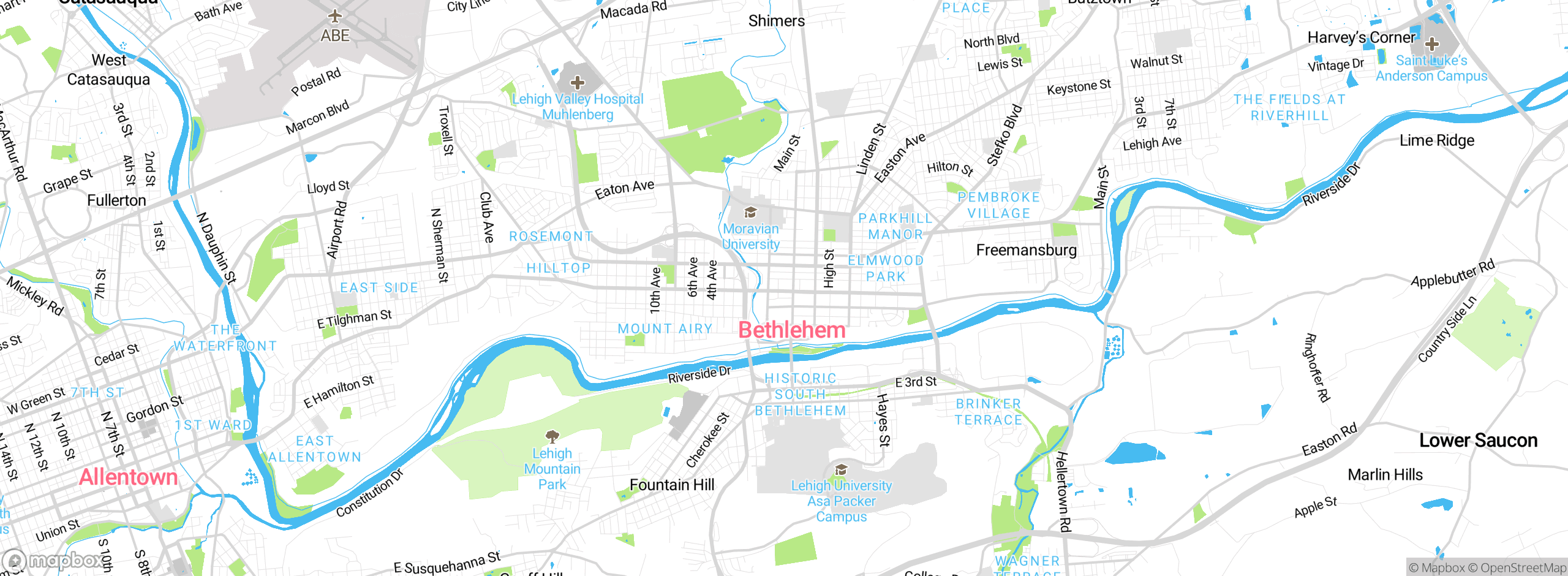 Map showing approximate location