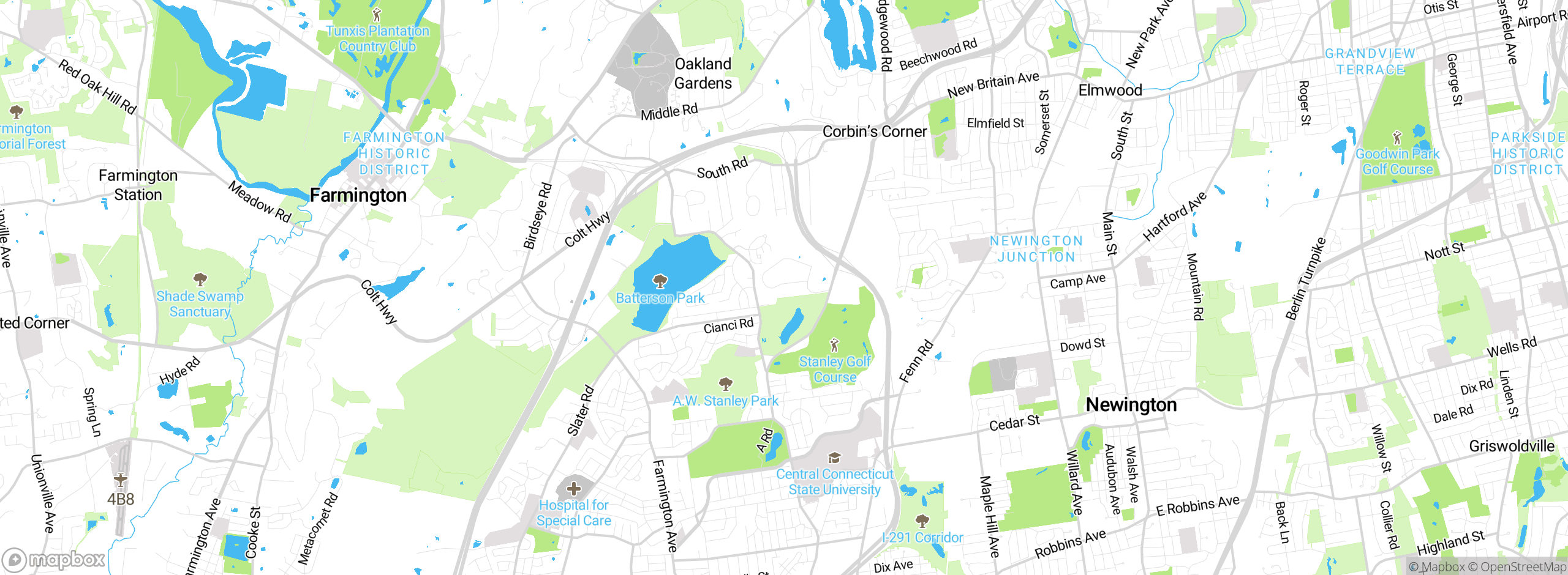 Map showing approximate location