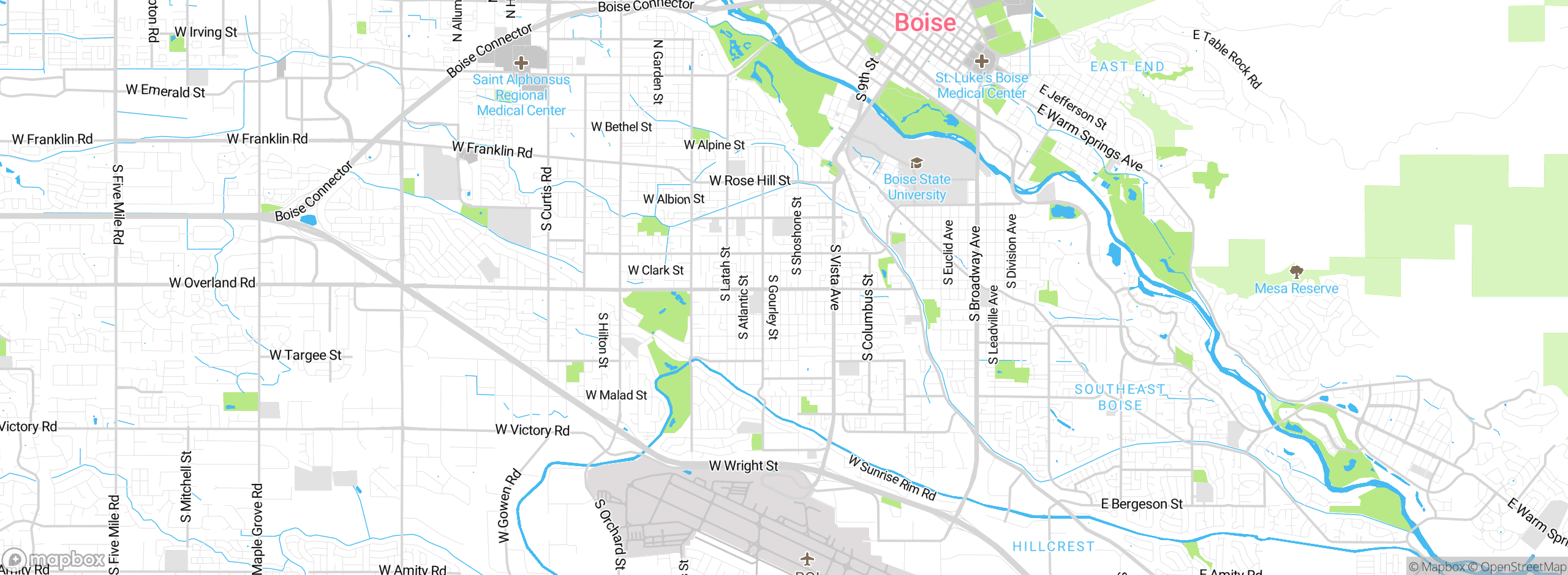 Map showing approximate location