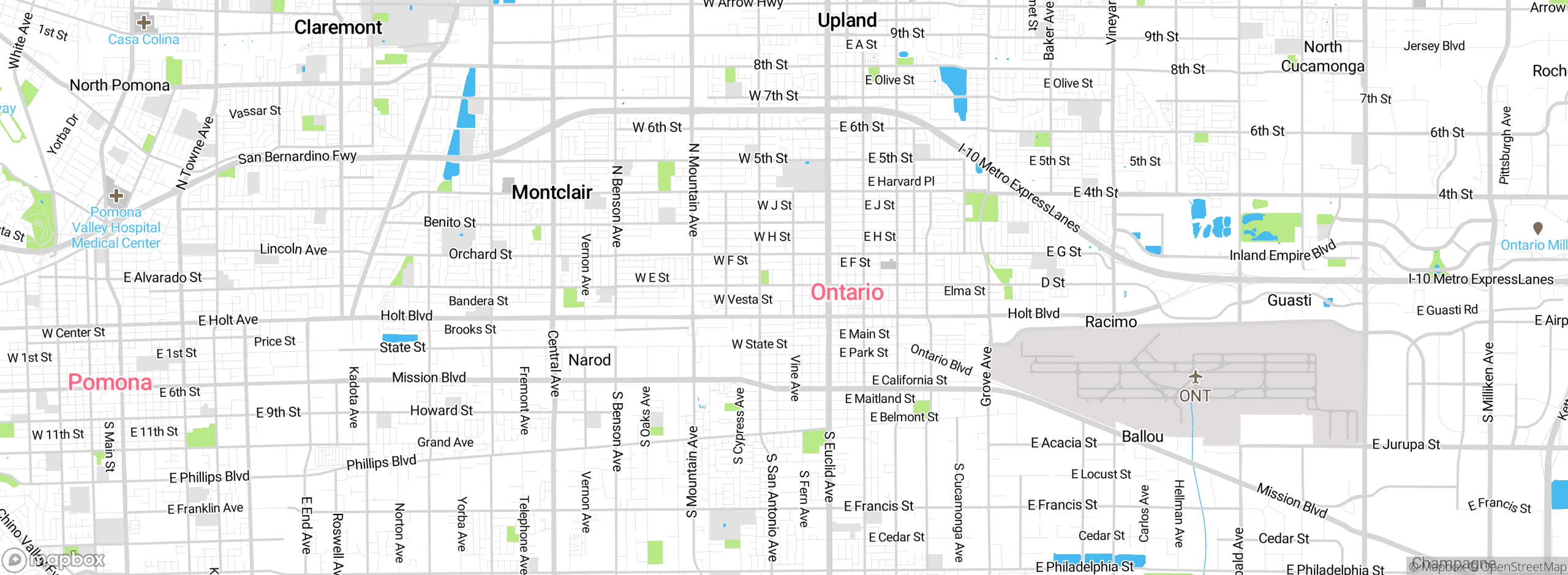 Map showing approximate location