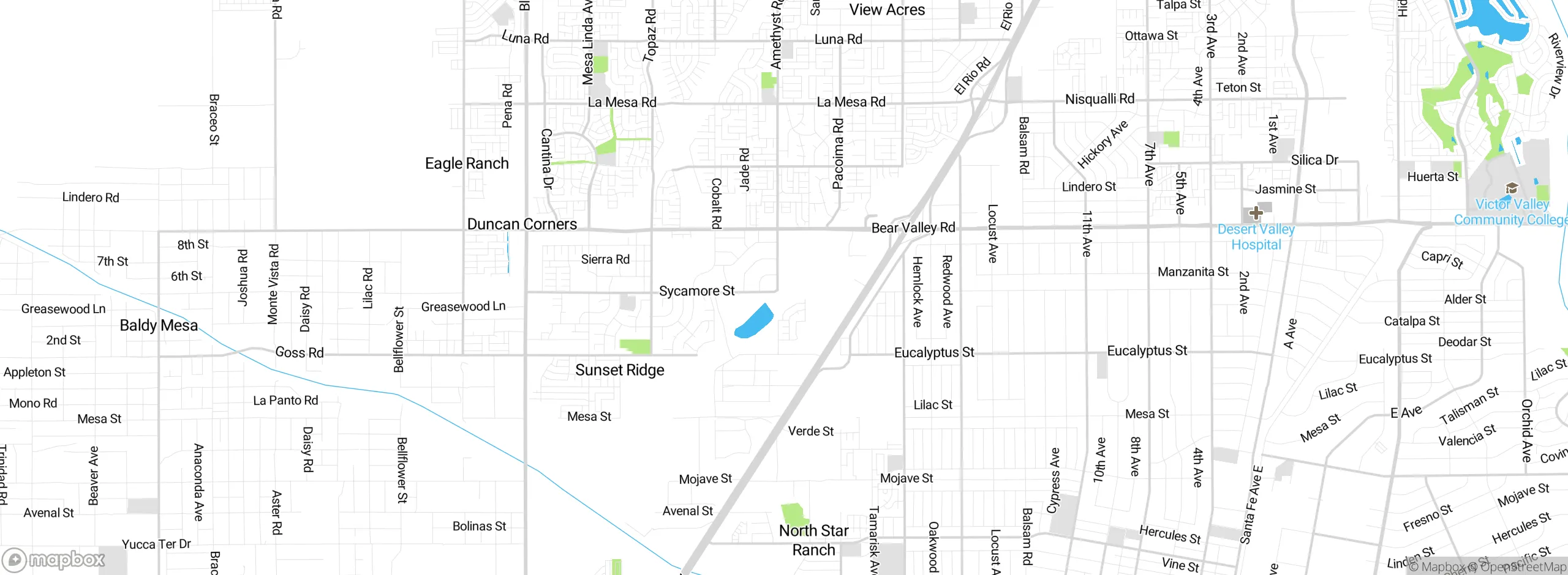 Map showing approximate location