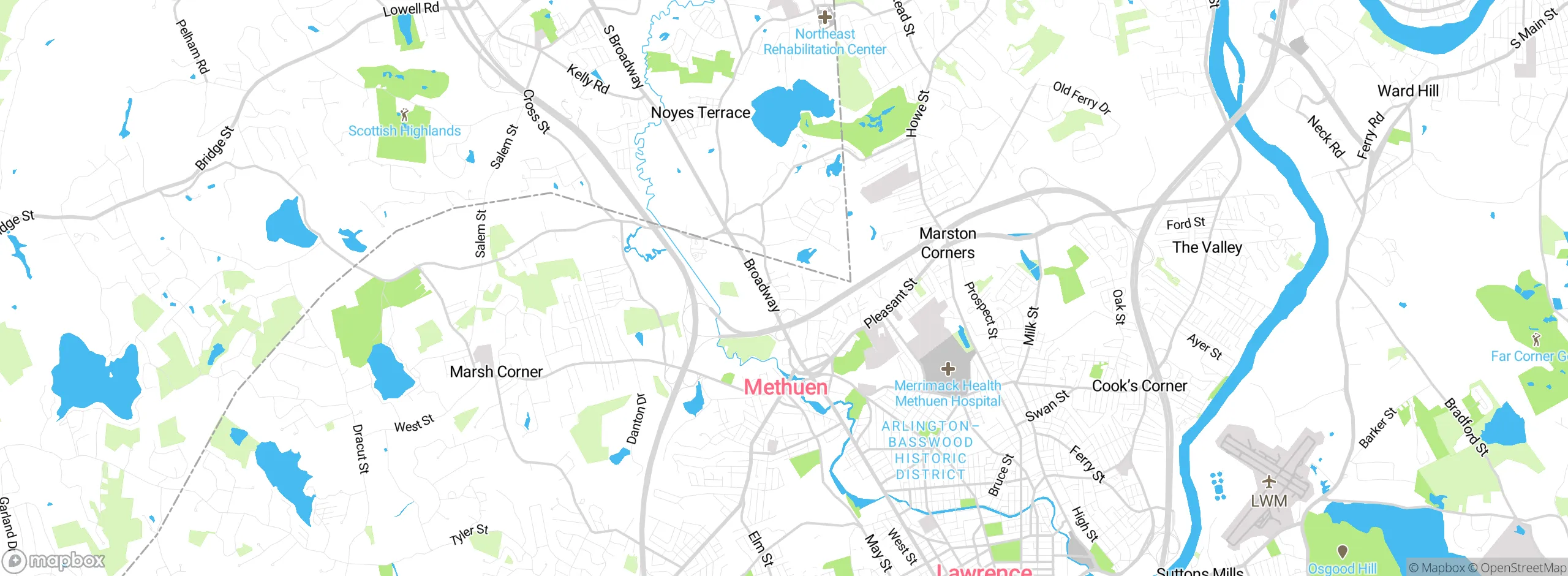 Map showing approximate location