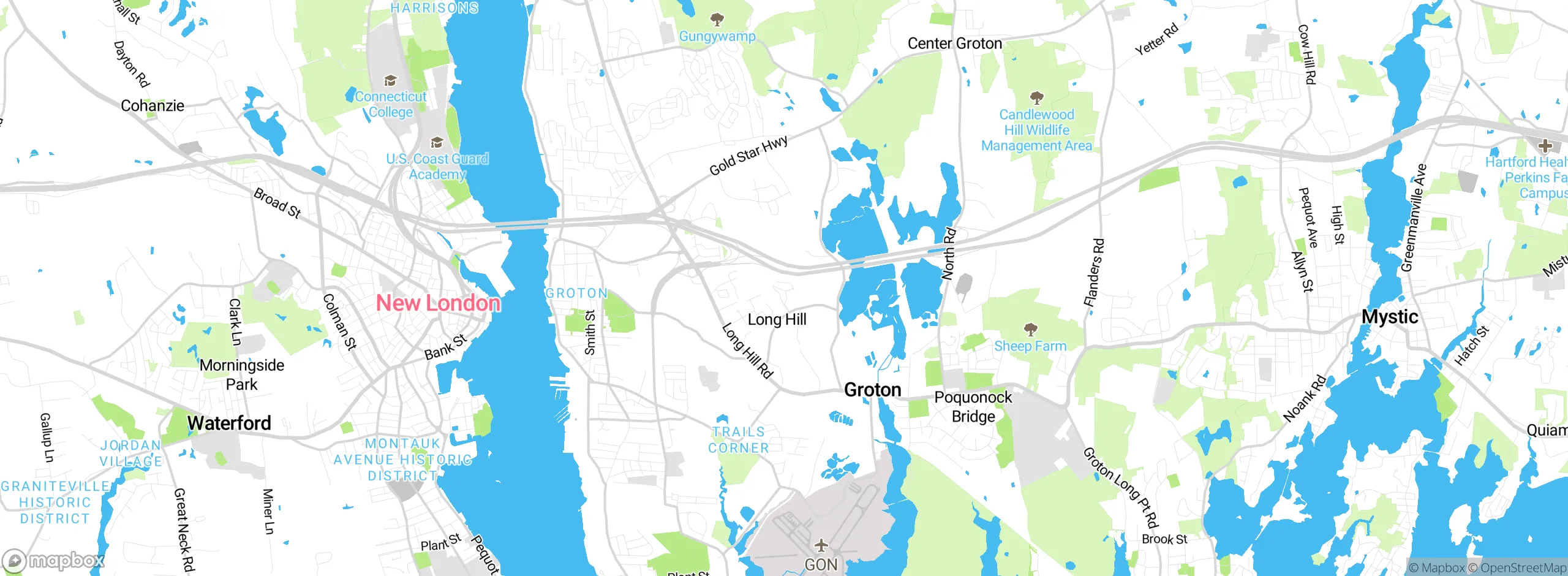 Map showing approximate location