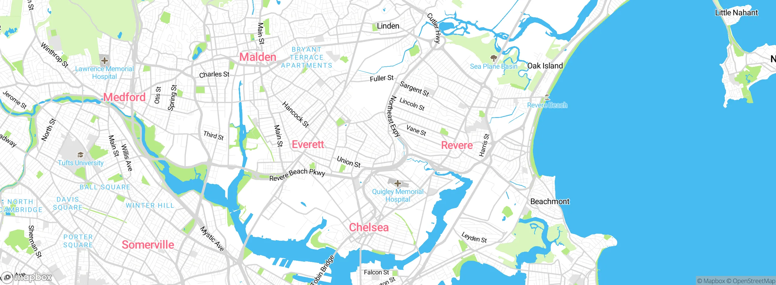 Map showing approximate location