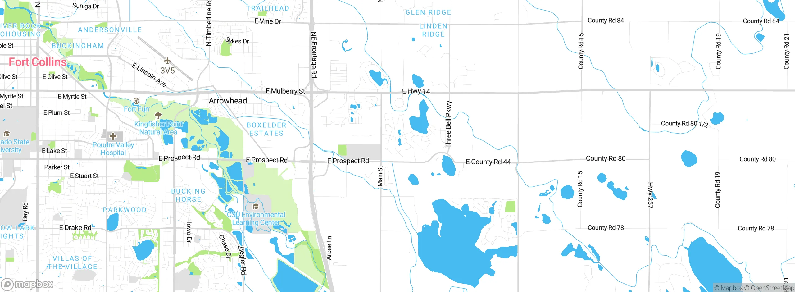 Map showing approximate location