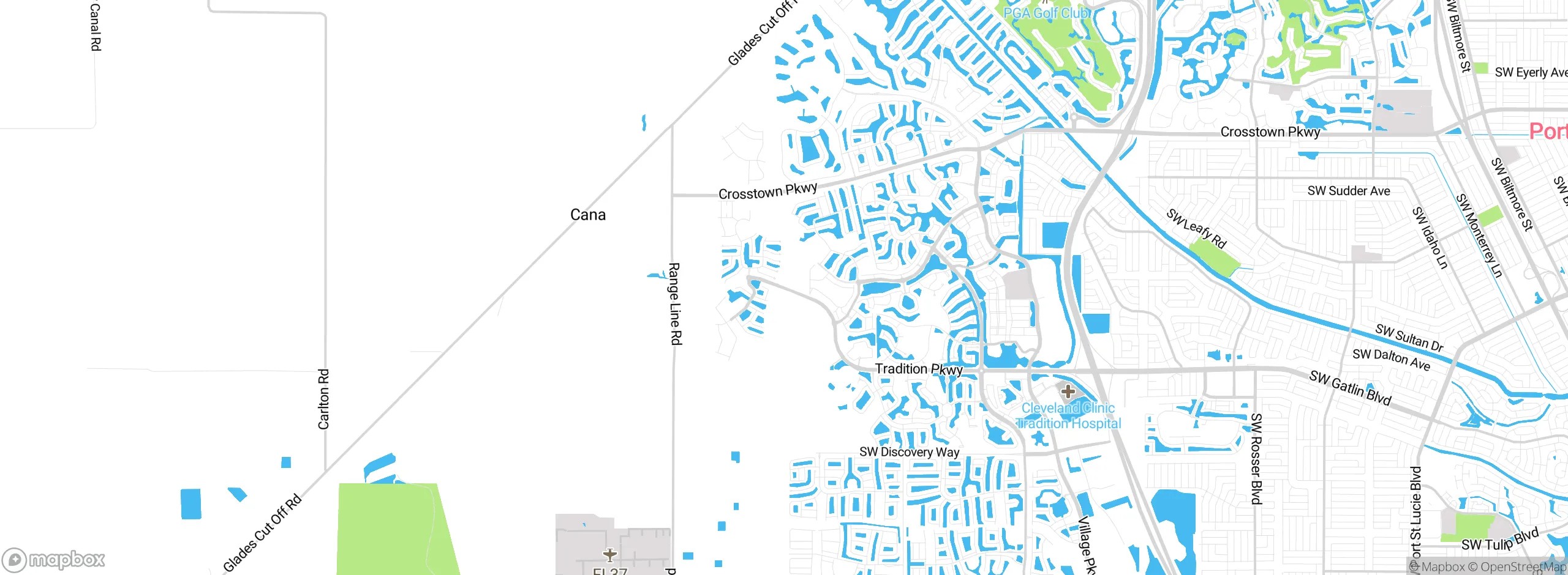 Map showing approximate location