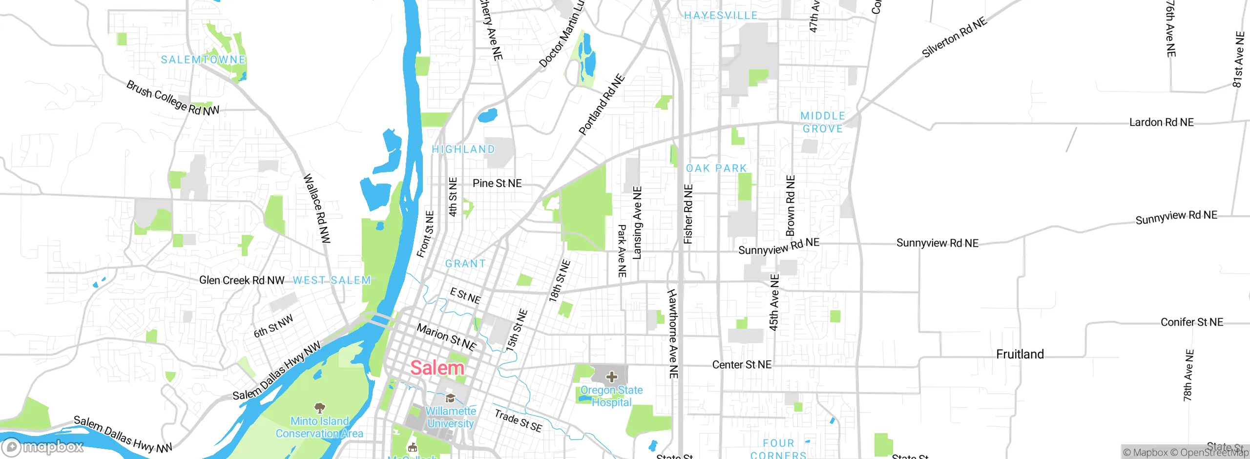 Map showing approximate location