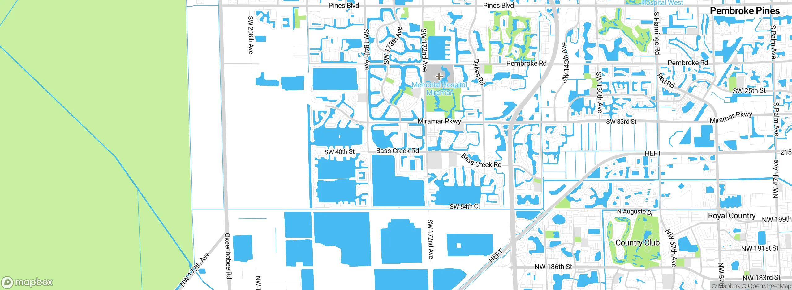 Map showing approximate location