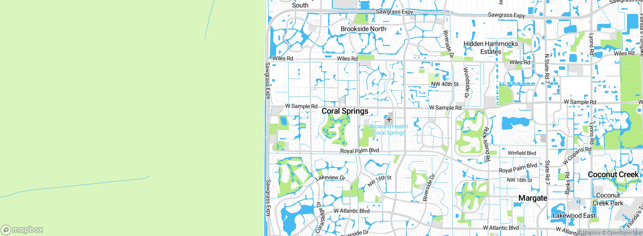 Map showing approximate location