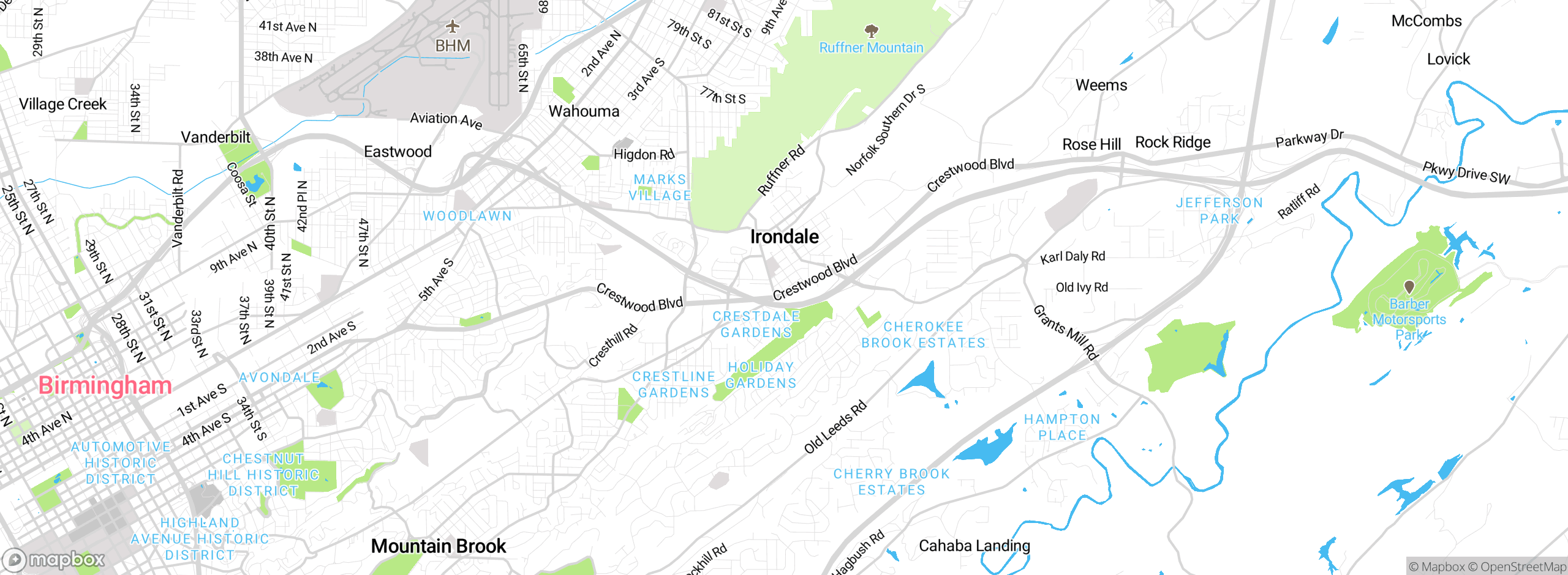 Map showing approximate location