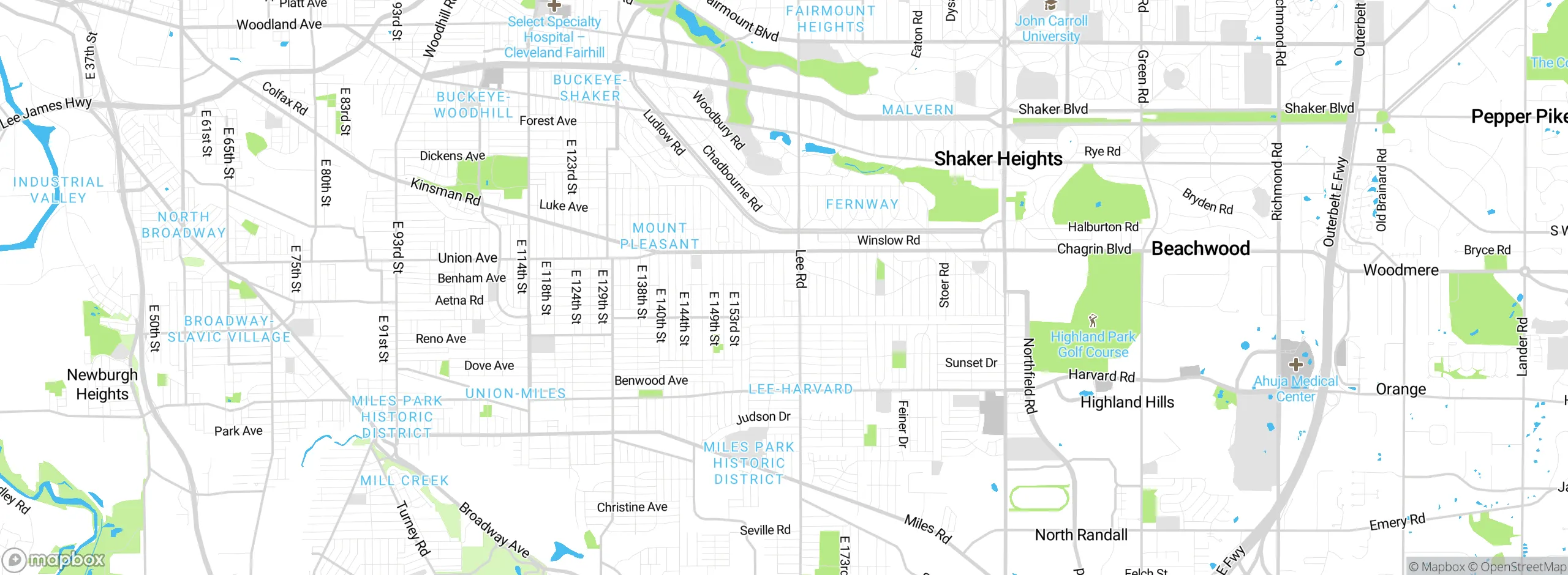Map showing approximate location