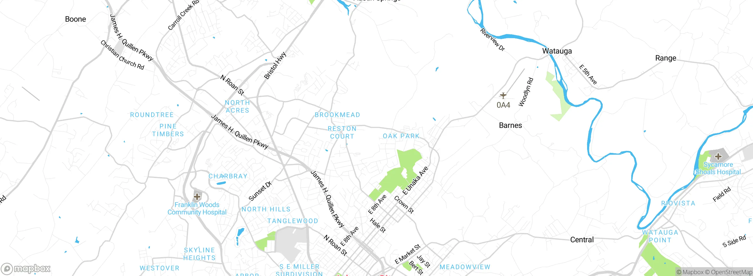 Map showing approximate location