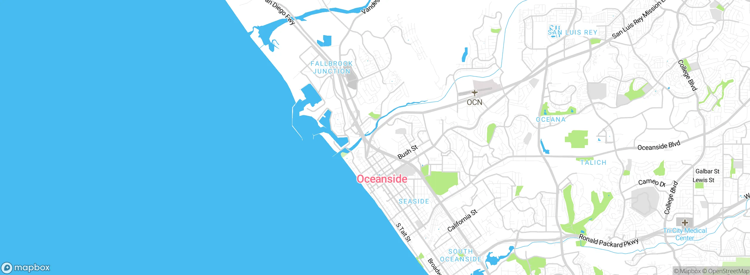 Map showing approximate location