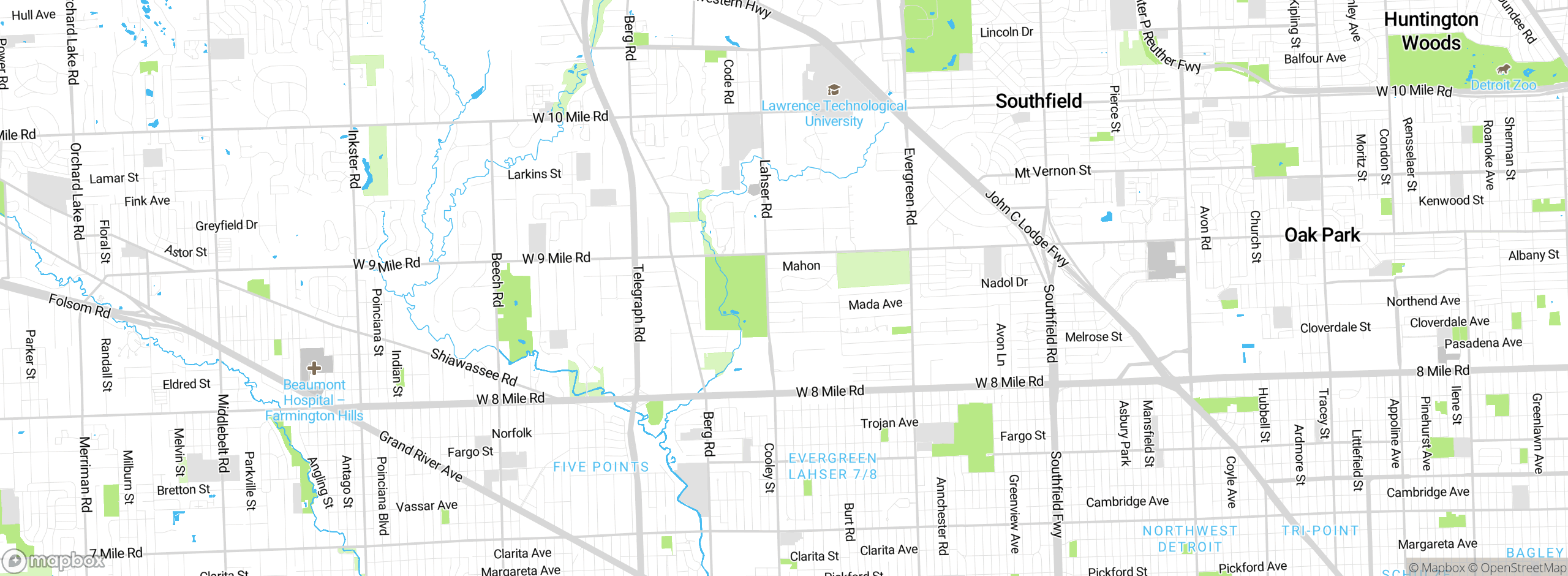 Map showing approximate location