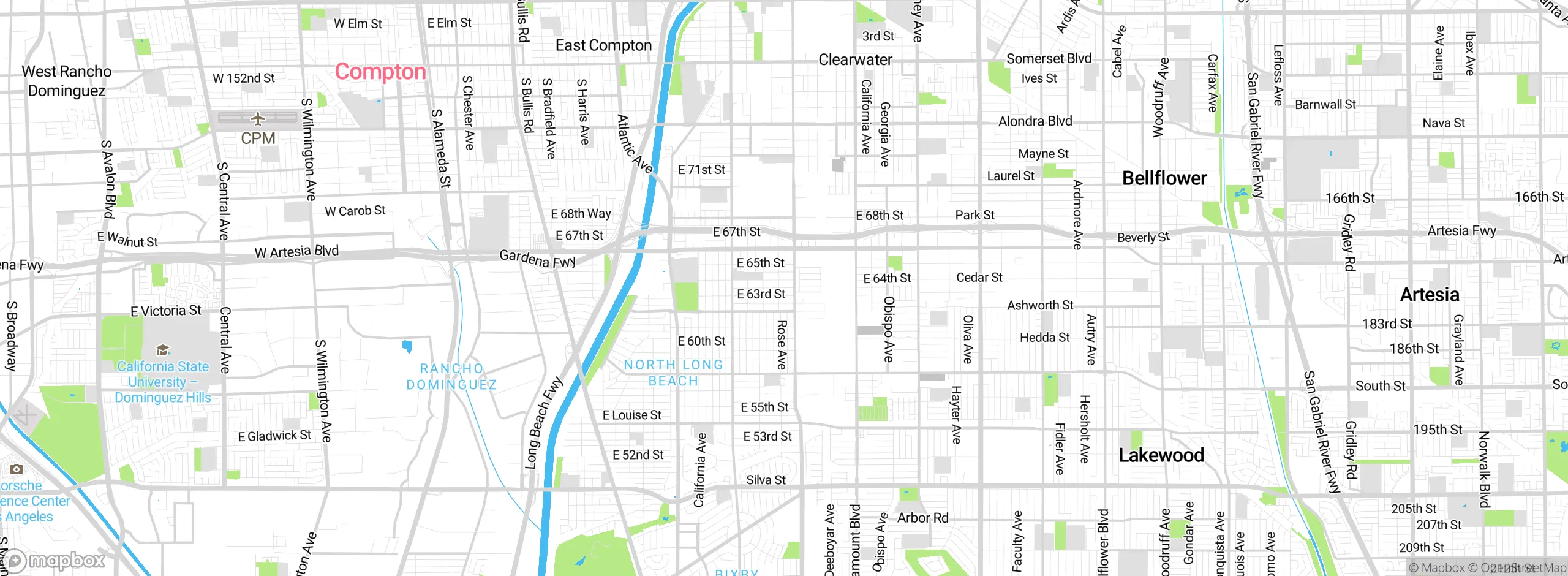 Map showing approximate location