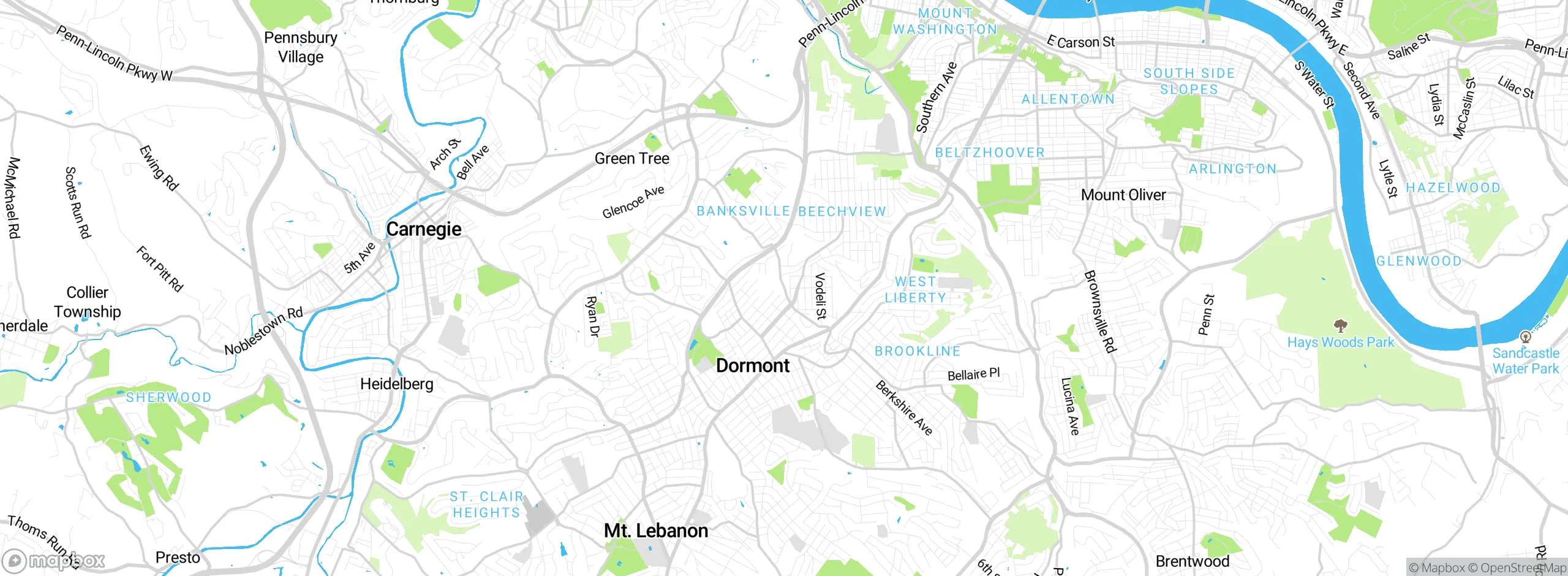 Map showing approximate location