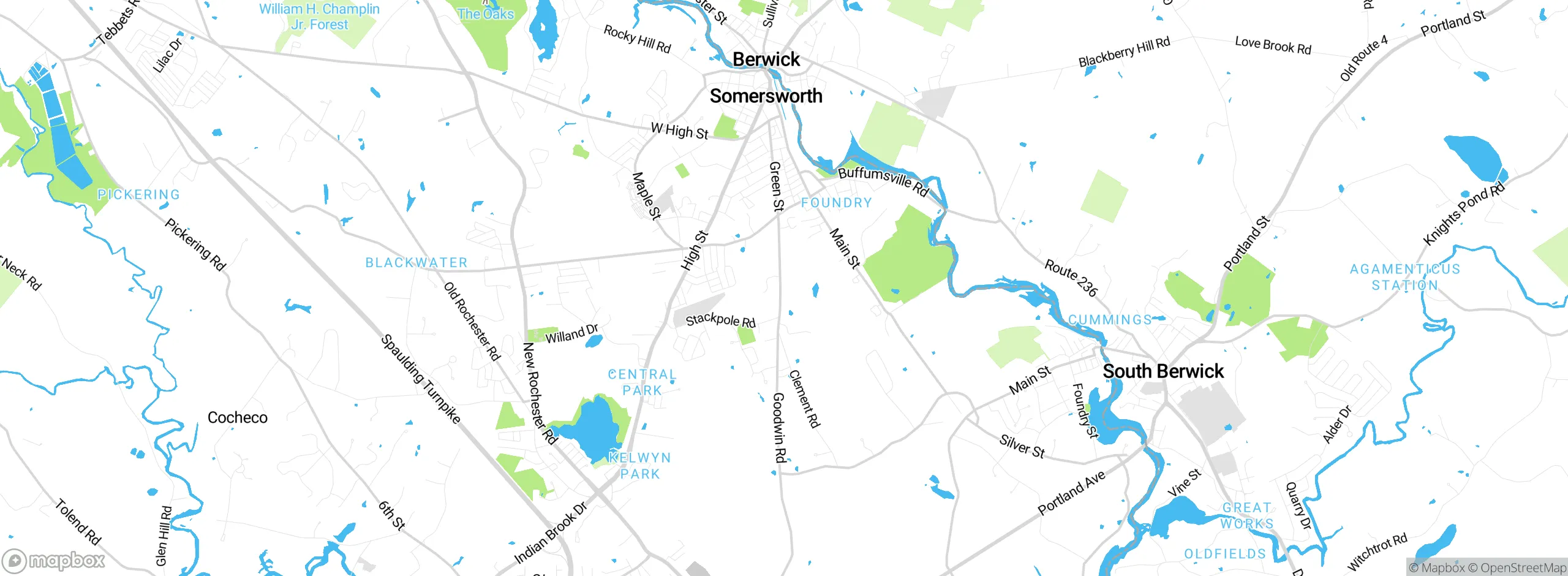 Map showing approximate location