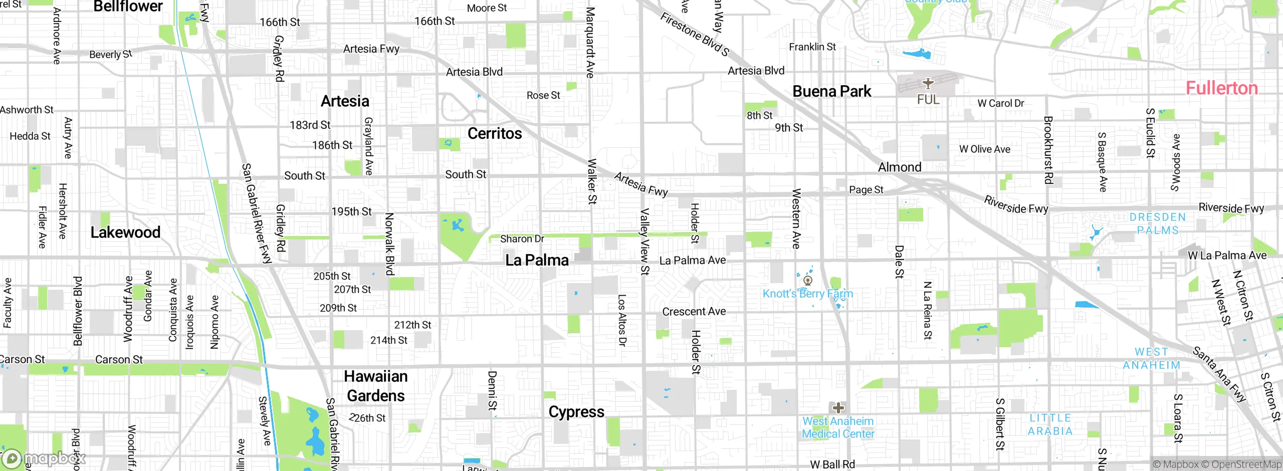 Map showing approximate location