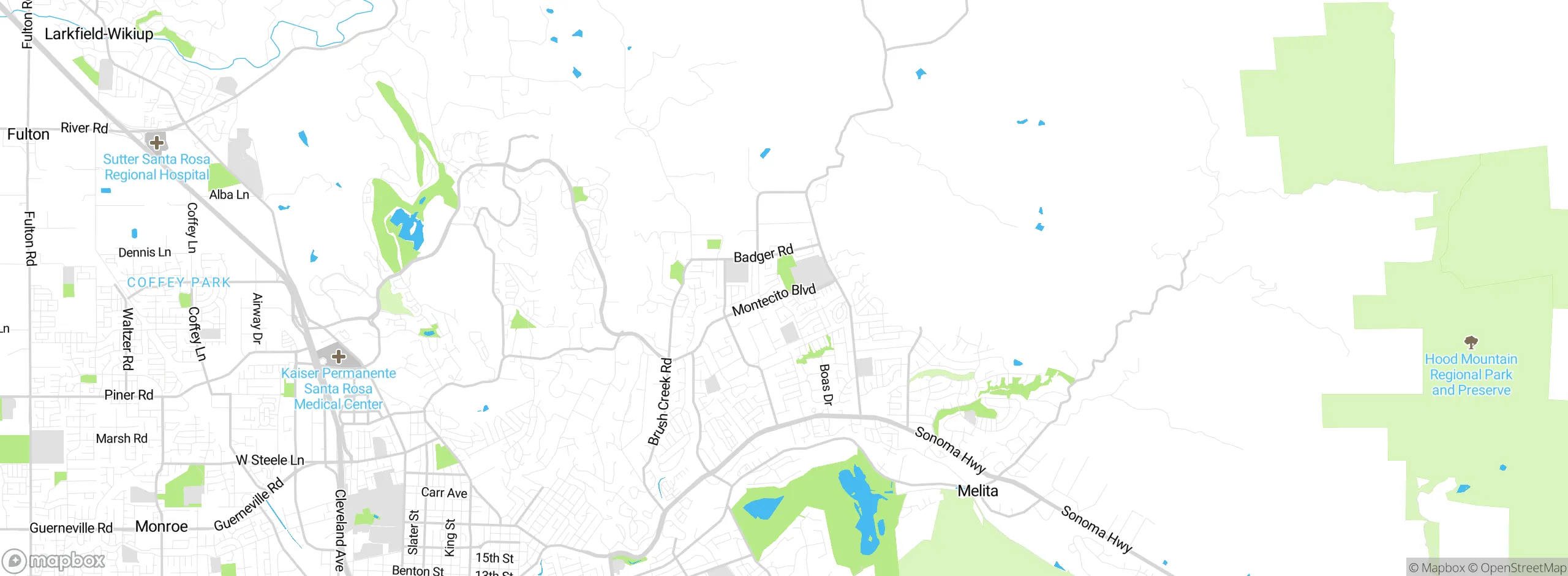 Map showing approximate location
