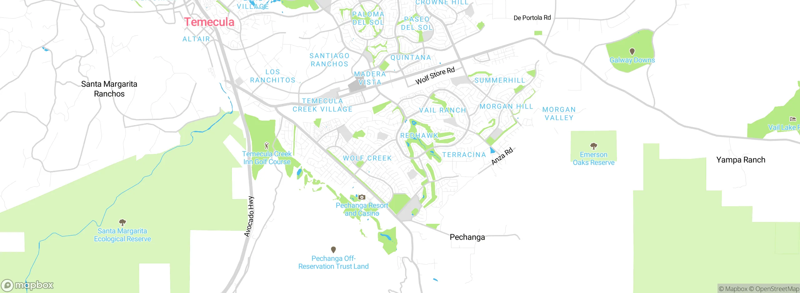 Map showing approximate location