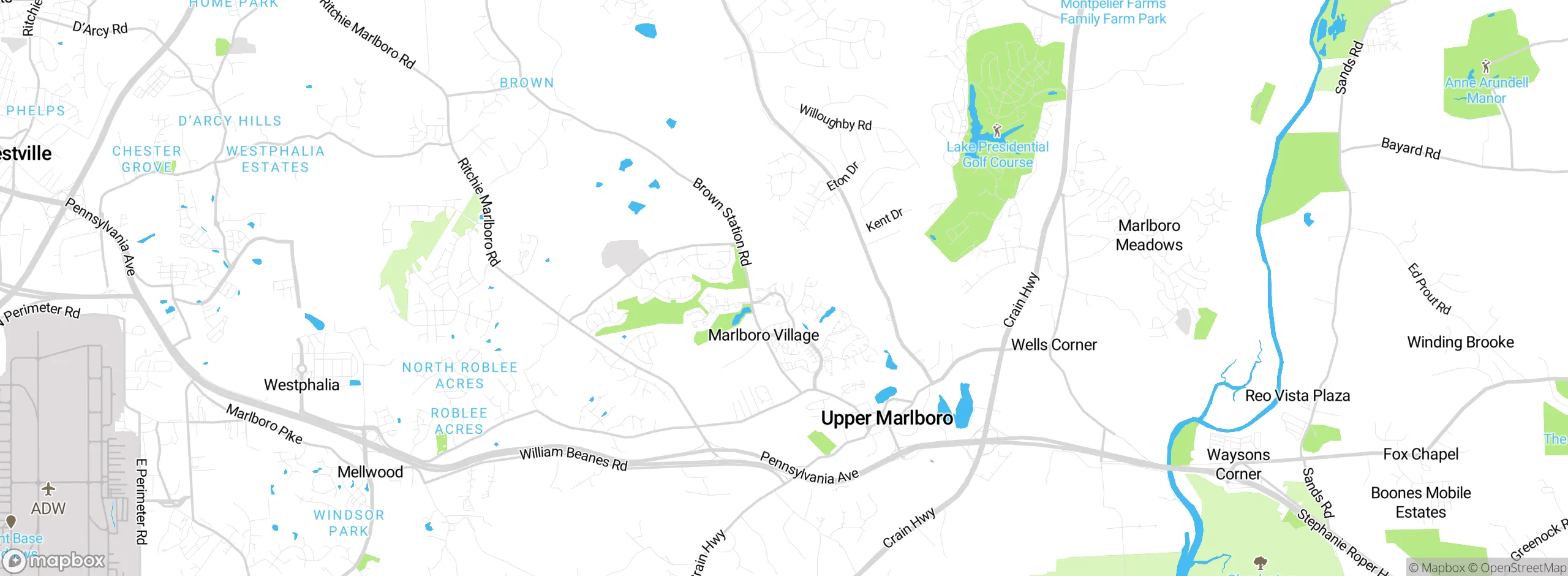 Map showing approximate location