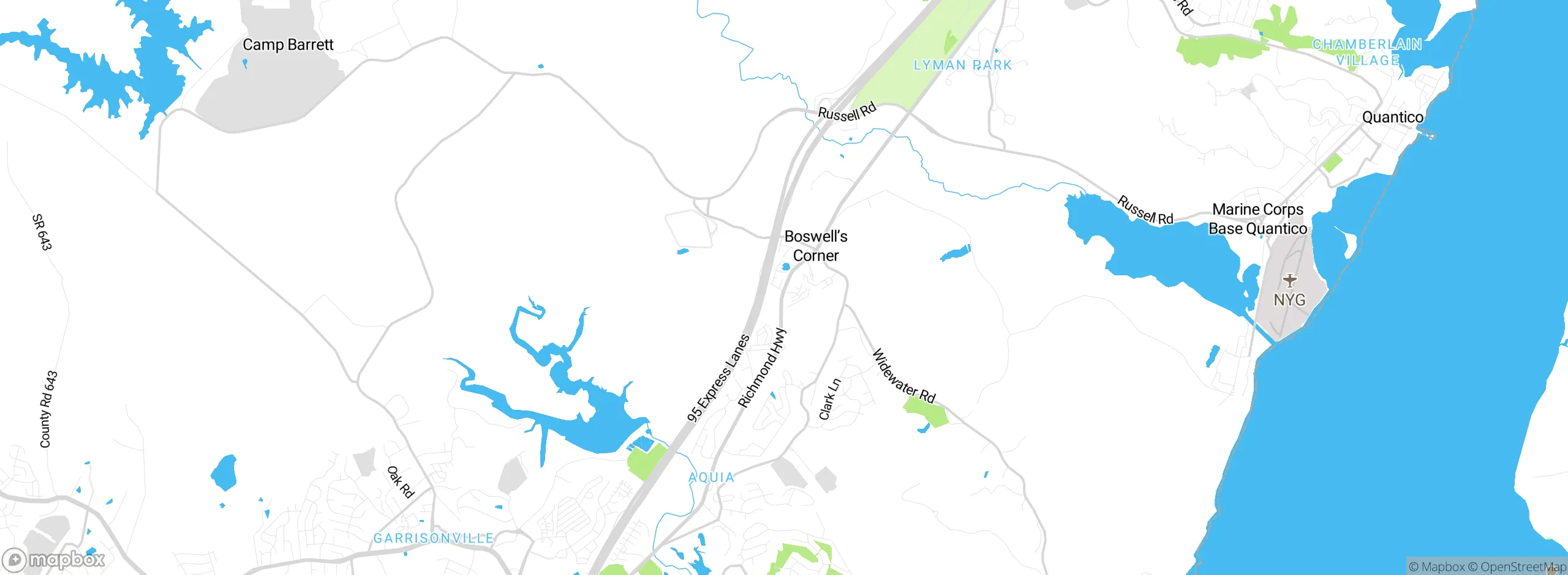 Map showing approximate location