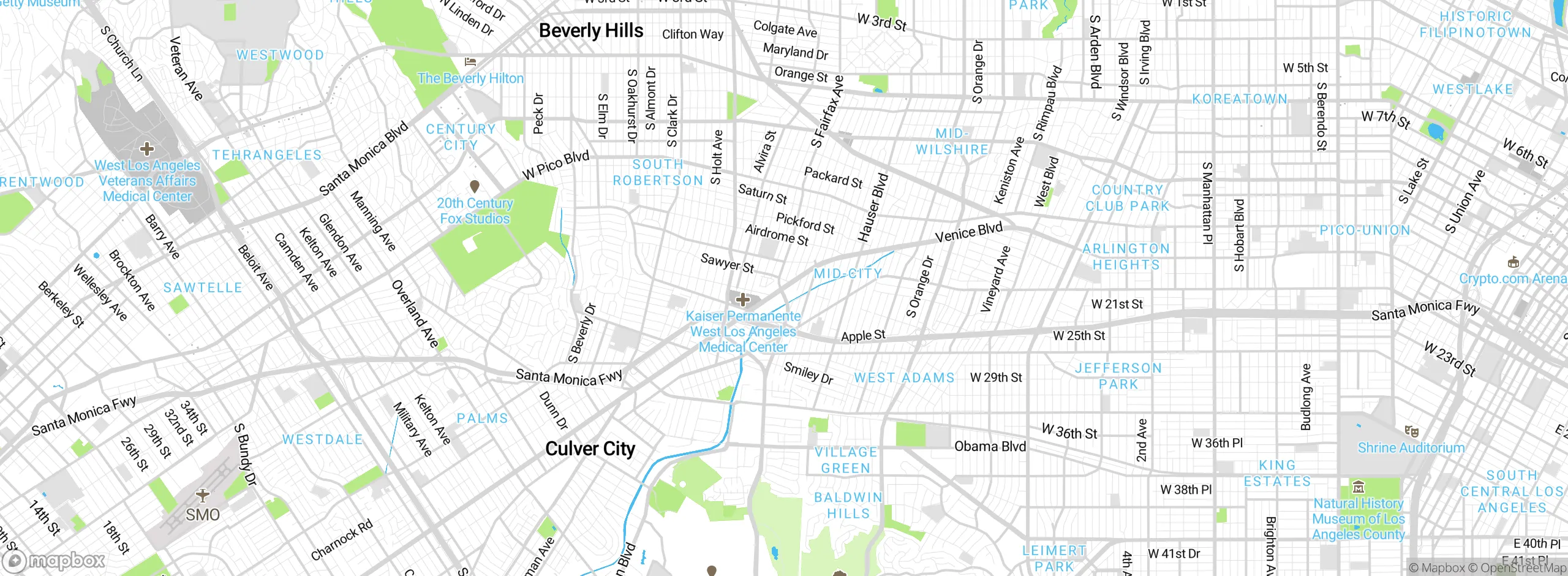 Map showing approximate location