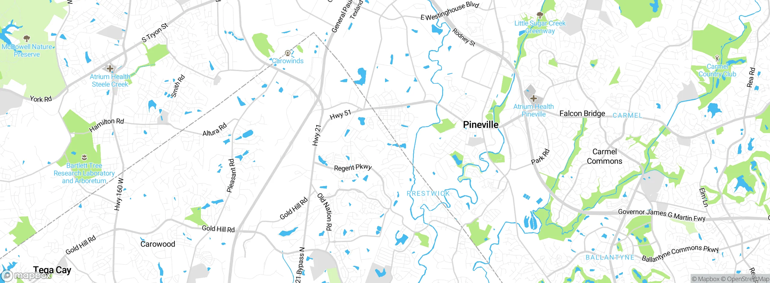 Map showing approximate location