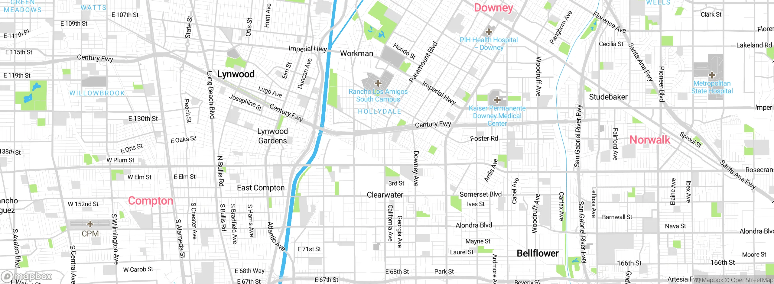 Map showing approximate location