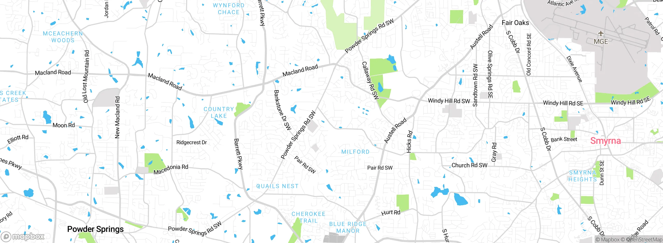 Map showing approximate location