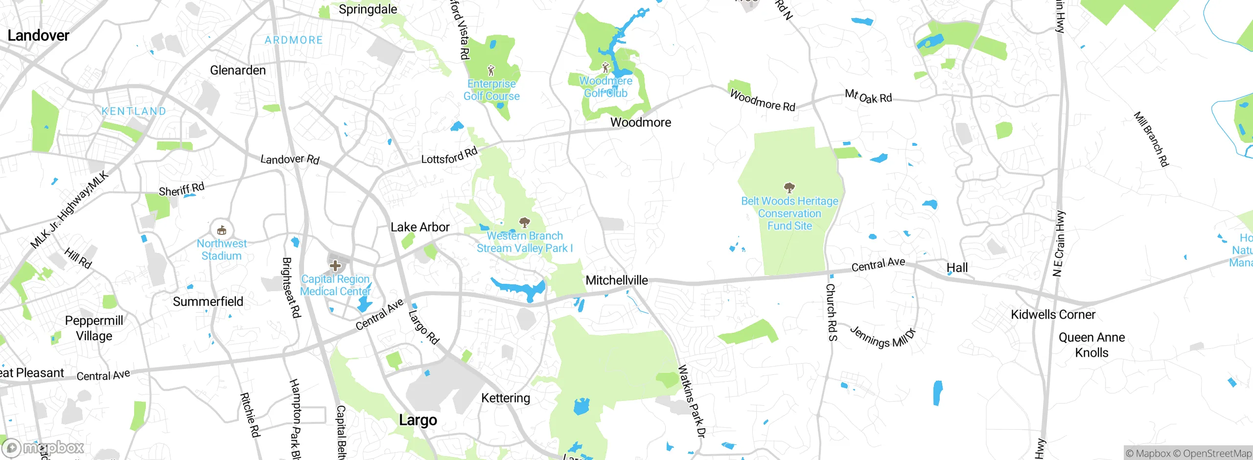 Map showing approximate location